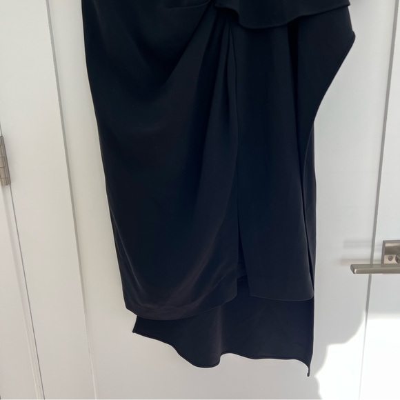 Prabal Gurung Black One Shoulder Cape Dress - Picture 7 of 10